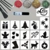 Kerst Glittertattoo Set -Halloween Bevordering Winkel kerst glittertattoo set