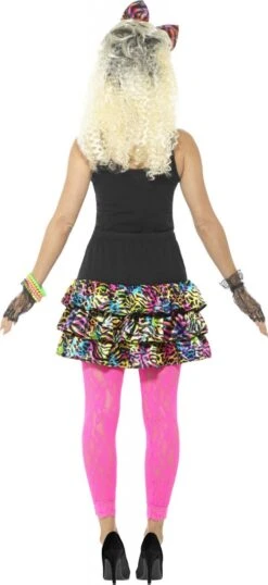 Smiffys Kimmy 80s Rok Met Haarstrik En Kettingen -Halloween Bevordering Winkel kimmy 80er rock mit haarschleife und ketten 2 1280x1280