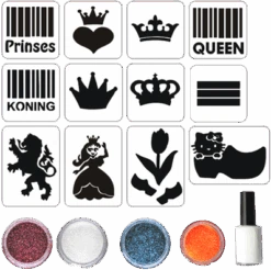 Konings Glittertattoo Set