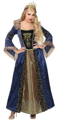 WIDMANN Maggie Middeleeuwse Koningin Dames Kostuum