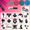 Meisjes Glittertattoo Set 1 Meisjes Glittertattoo Set -Halloween Bevordering Winkel meisjes glittertattoo set