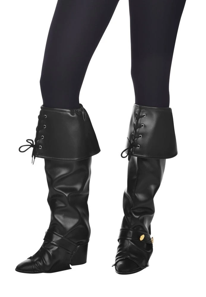 AMSCAN Middeleeuwse Bootcovers Zwart 4 AMSCAN Middeleeuwse Bootcovers Zwart - Afbeelding 2