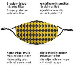 Mond- En Neusmasker Magic School Geel Voor Kinderen 10 Mond- En Neusmasker Magic School Geel Voor Kinderen -Halloween Bevordering Winkel mund nasen maske zauberschule gelb fuer kids 4 1280x1280