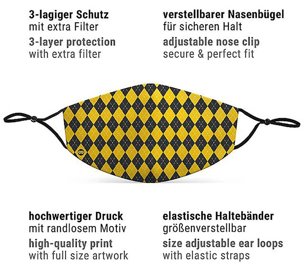 Mond- En Neusmasker Magic School Geel Voor Kinderen 6 Mond- En Neusmasker Magic School Geel Voor Kinderen - Afbeelding 4