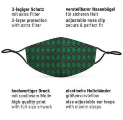 Mond- En Neusmasker Magic School Groen Voor Volwassenen -Halloween Bevordering Winkel mund nasen maske zauberschule gruen fuer erwachsene 3 1280x1280