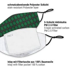 Mond- En Neusmasker Magic School Groen Voor Volwassenen -Halloween Bevordering Winkel mund nasen maske zauberschule gruen fuer erwachsene 4 1280x1280