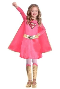 AMSCAN Roze Supergirl Kostuum Voor Meisjes