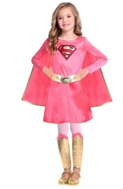 AMSCAN Roze Supergirl Kostuum Voor Meisjes -Halloween Bevordering Winkel pink supergirl kostuem fuer maedchen 3 1280x1280
