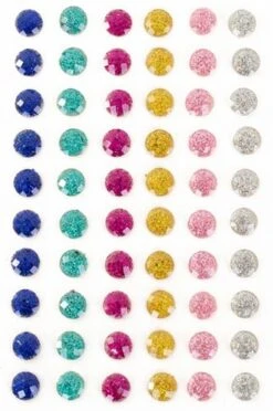 Plaksteentjes Glitter Rondjes 60 Stuks