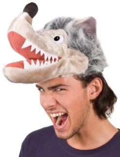 Boland Pluche Wolfshoofdmuts