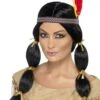 Smiffys Poca Indian Woman Pruik Met Veer Hoofdband -Halloween Bevordering Winkel poca indianerfrau peruecke mit feder stirnband 1 1280x1280