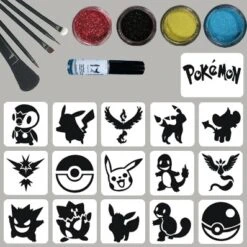 Pokemon Glittertattoo Set
