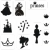 Prinses Glittertattoo Sjablonenset 2 Prinses Glittertattoo Sjablonenset -Halloween Bevordering Winkel prinses glittertattoo sjablonenset