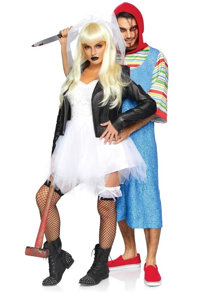 Rocker Bruid Dames Kostuum Deluxe 5 Rocker Bruid Dames Kostuum Deluxe - Afbeelding 3