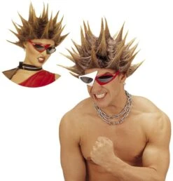 WIDMANN Rocky 80s Pruik Unisex