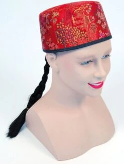 Rode Aziatische Gevlochten Pet