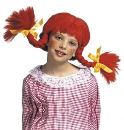 WIDMANN Rode Peppa Gevlochten Pruik