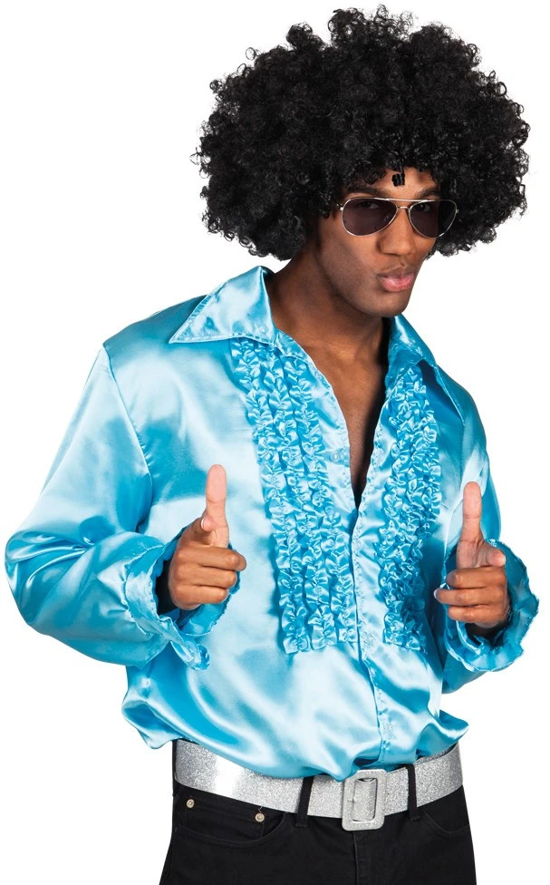 Boland Raymon Ruche Shirt In Turquoise Voor Heren 3 Boland Raymon Ruche Shirt In Turquoise Voor Heren