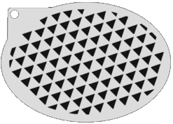 Schminksjabloon Driehoekjes