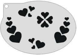 Schminksjabloon Hartjes