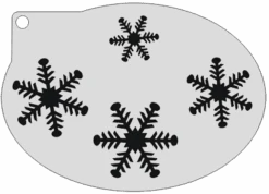 Schminksjabloon Ijskristallen