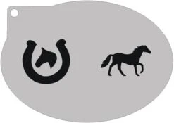 Schminksjabloon Paard En Hoefijzer
