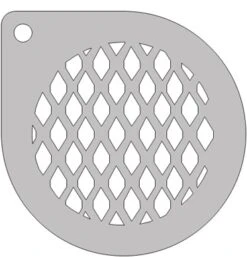 Schminksjabloon Rond Wave