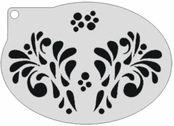 Schminksjabloon Sierlijke Druppels