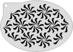 Schminksjabloon Twirl Bloemen