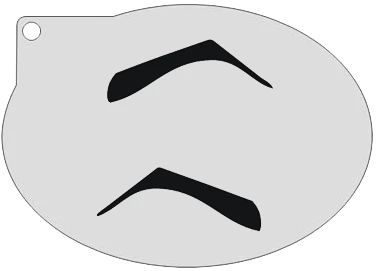 Schminksjabloon Wenkbrauw 3 Schminksjabloon Wenkbrauw