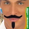 WIDMANN Moustache & Goatee Zwart -Halloween Bevordering Winkel schnurrbart kinnbart schwarz 1 1280x1280
