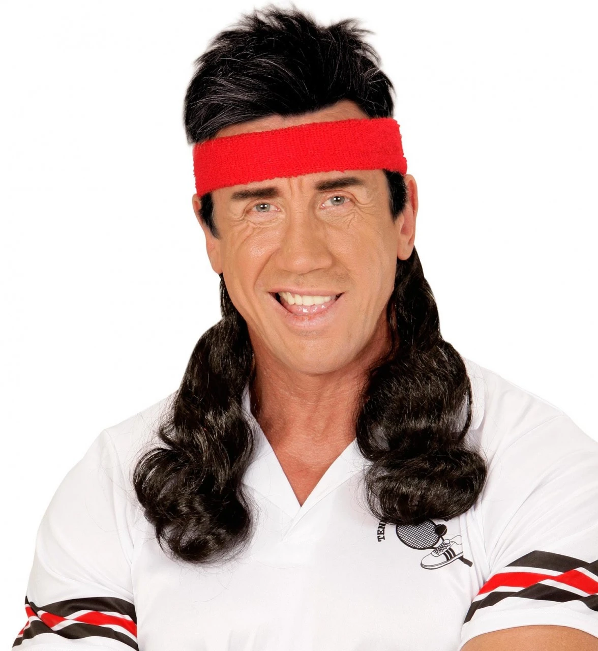 WIDMANN Zwarte Jaren 80 Pruik 5 WIDMANN Zwarte Jaren 80 Pruik - Afbeelding 3