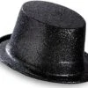 WIDMANN Zwarte Glinsterende Hoge Hoed -Halloween Bevordering Winkel schwarzer glitzernder zylinderhut 1 1280x1280