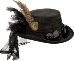 Zwarte Rocker Fedora Hoed 9 Zwarte Rocker Fedora Hoed -Halloween Bevordering Winkel schwarzer rocker fedora hut 4 1280x1280