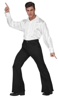 WIDMANN Seventies Flare Broek Voor Heren Zwart
