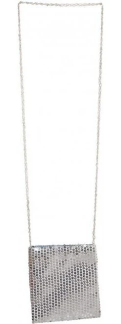 Zilveren Pailletten Tas