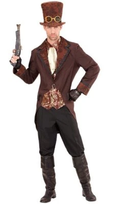 WIDMANN Steampunk Gangster Kostuum Voor Mannen