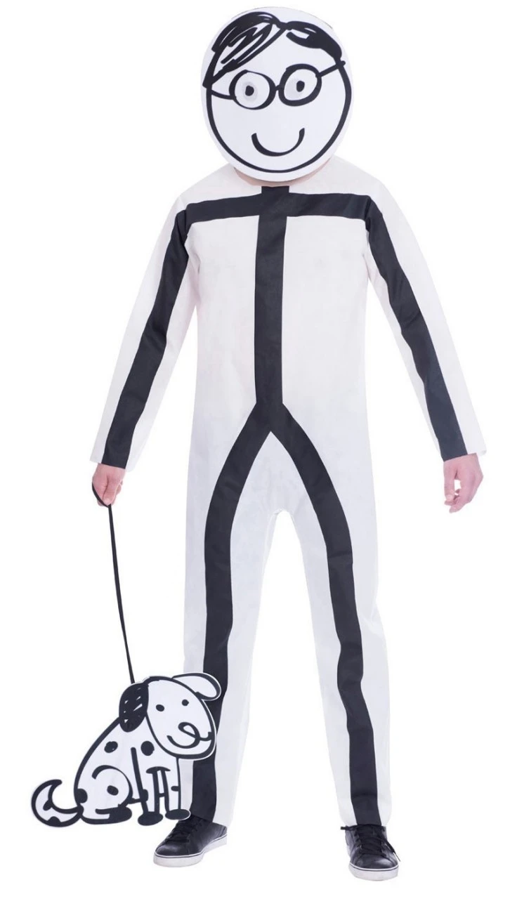 AMSCAN Stokfiguurtje Herenkostuum 3 AMSCAN Stokfiguurtje Herenkostuum