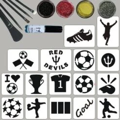 Voetbal Belgie Glittertattoo Set