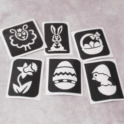 Voorjaar En Pasen Glittertattoo Sjablonenset