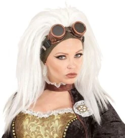 WIDMANN Wild Steampunk Vlieger Pruik