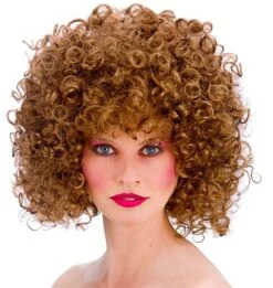 Wicked Wilde Krullende Bruine De Pruik Van De Haarvrouw