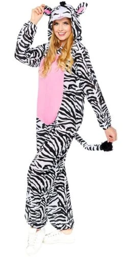 AMSCAN Zebra Jumpsuit Dameskostuum