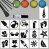 Zomer Glittertattoo Set 1 Zomer Glittertattoo Set -Halloween Bevordering Winkel zomer glittertattoo set