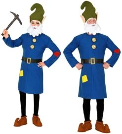 WIDMANN Dwergkostuum Voor Volwassenen In Blauw -Halloween Bevordering Winkel zwergenkostuem fuer erwachsene in blau 4 1280x1280